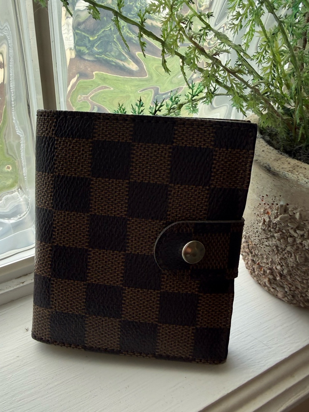 Vintage cigarette holder LV ebene print